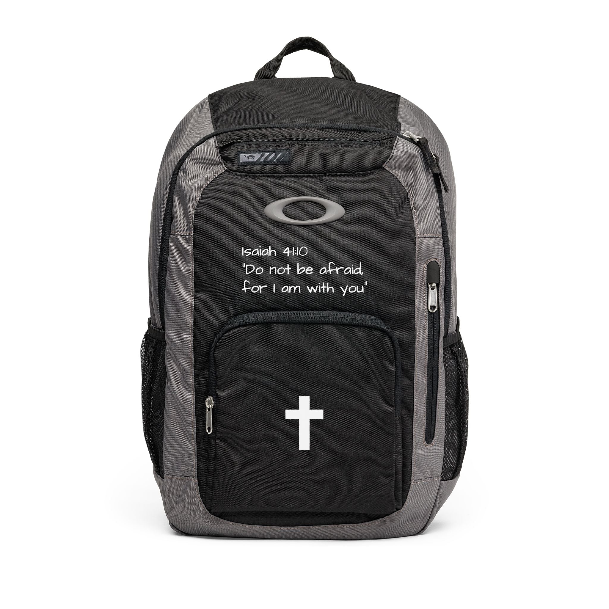 Inspirational Cross Backpack — Isaiah 41:10 'Do not be afraid' 22L