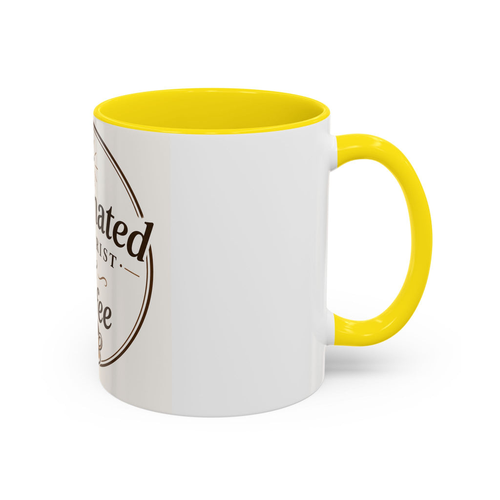Caffennated by Christ & Coffee Accent Mug — Faith‑Filled Coffee Gift (11/15oz)