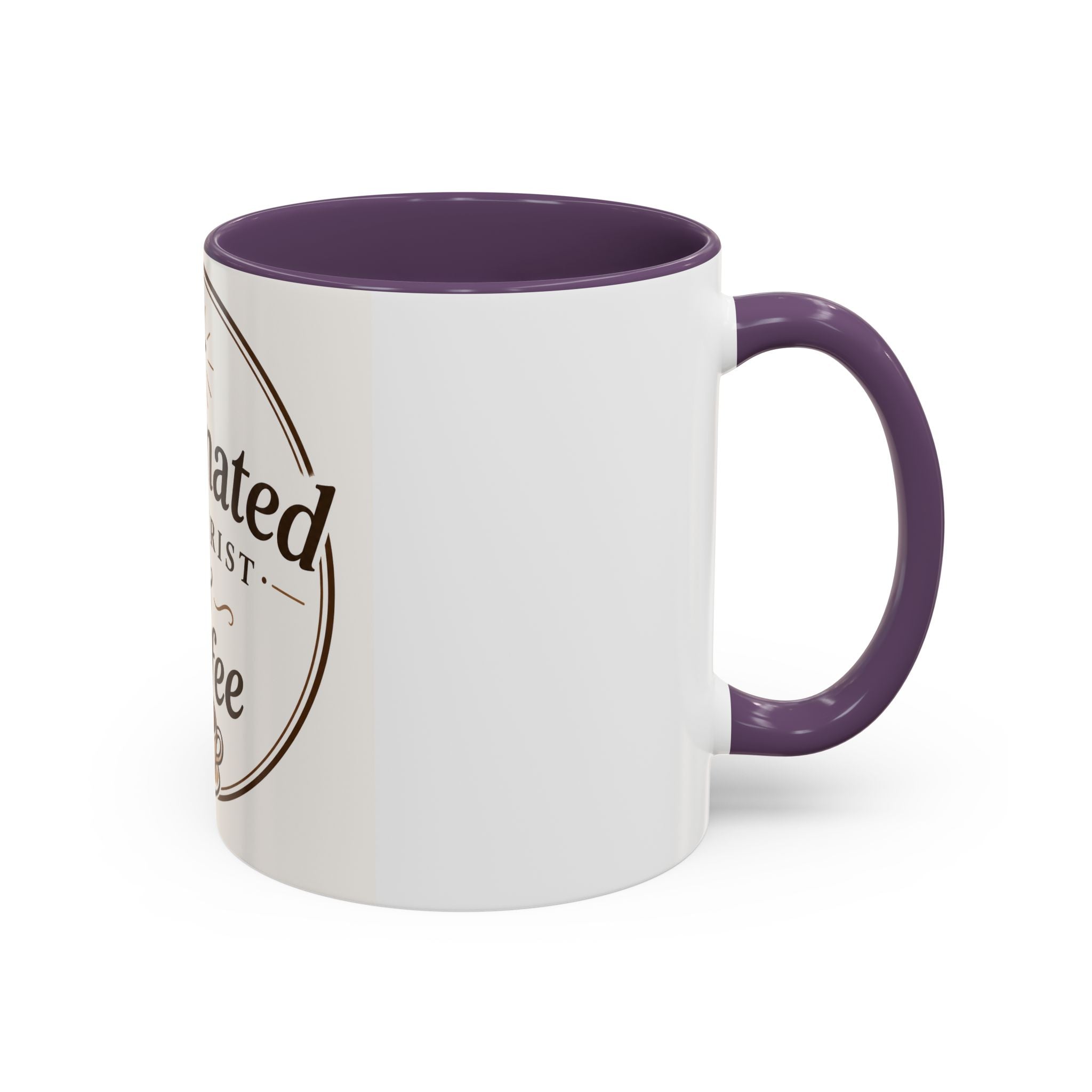 Caffennated by Christ & Coffee Accent Mug — Faith‑Filled Coffee Gift (11/15oz)