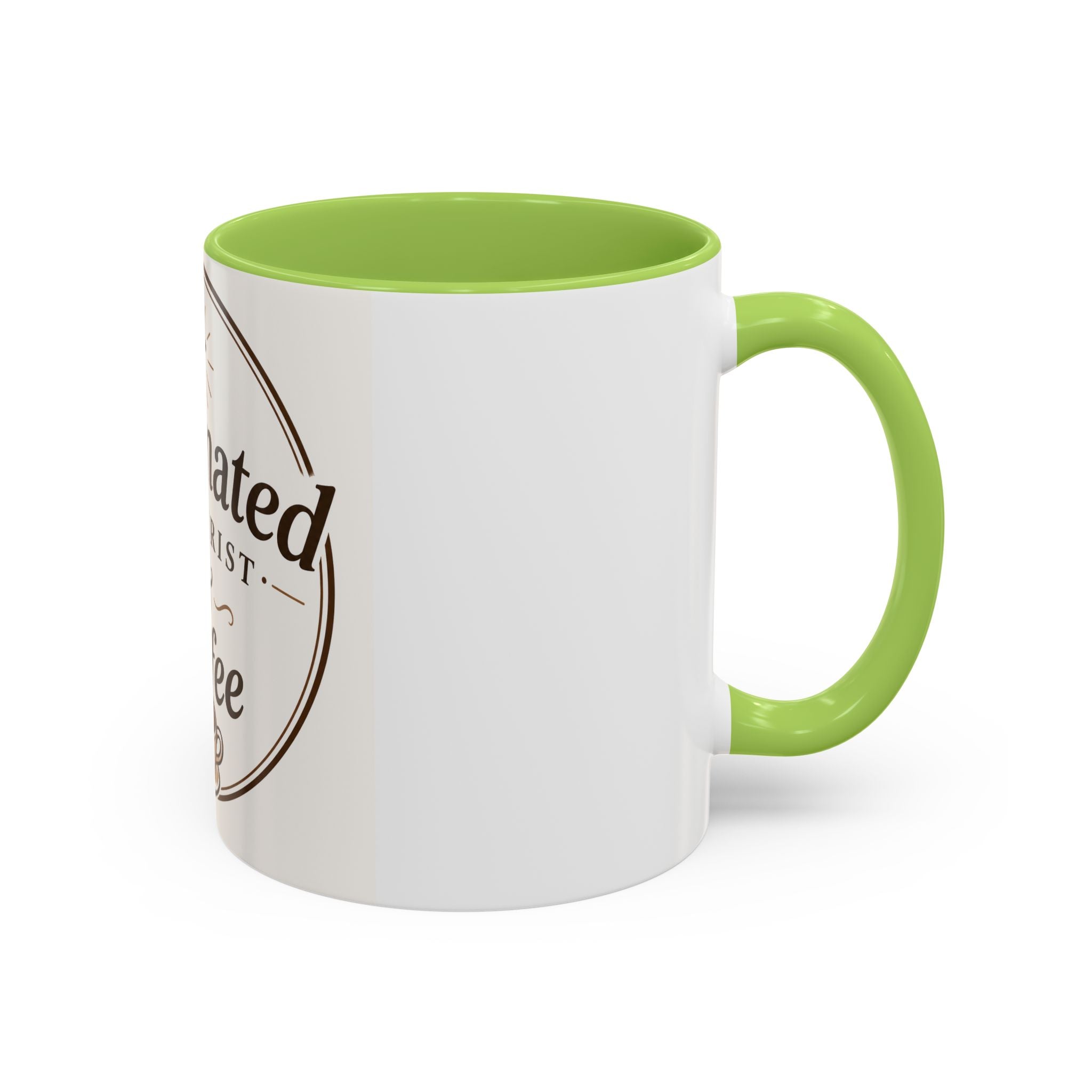 Caffennated by Christ & Coffee Accent Mug — Faith‑Filled Coffee Gift (11/15oz)