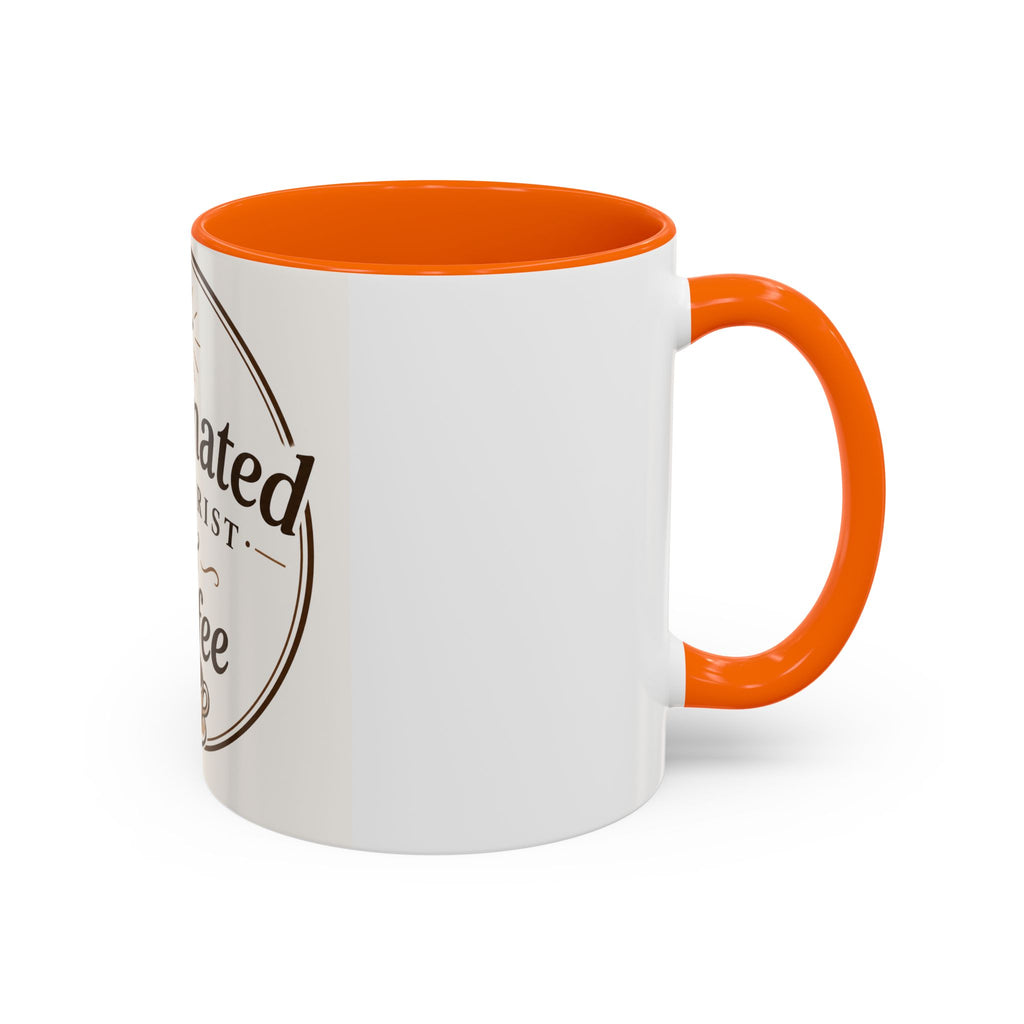 Caffennated by Christ & Coffee Accent Mug — Faith‑Filled Coffee Gift (11/15oz)