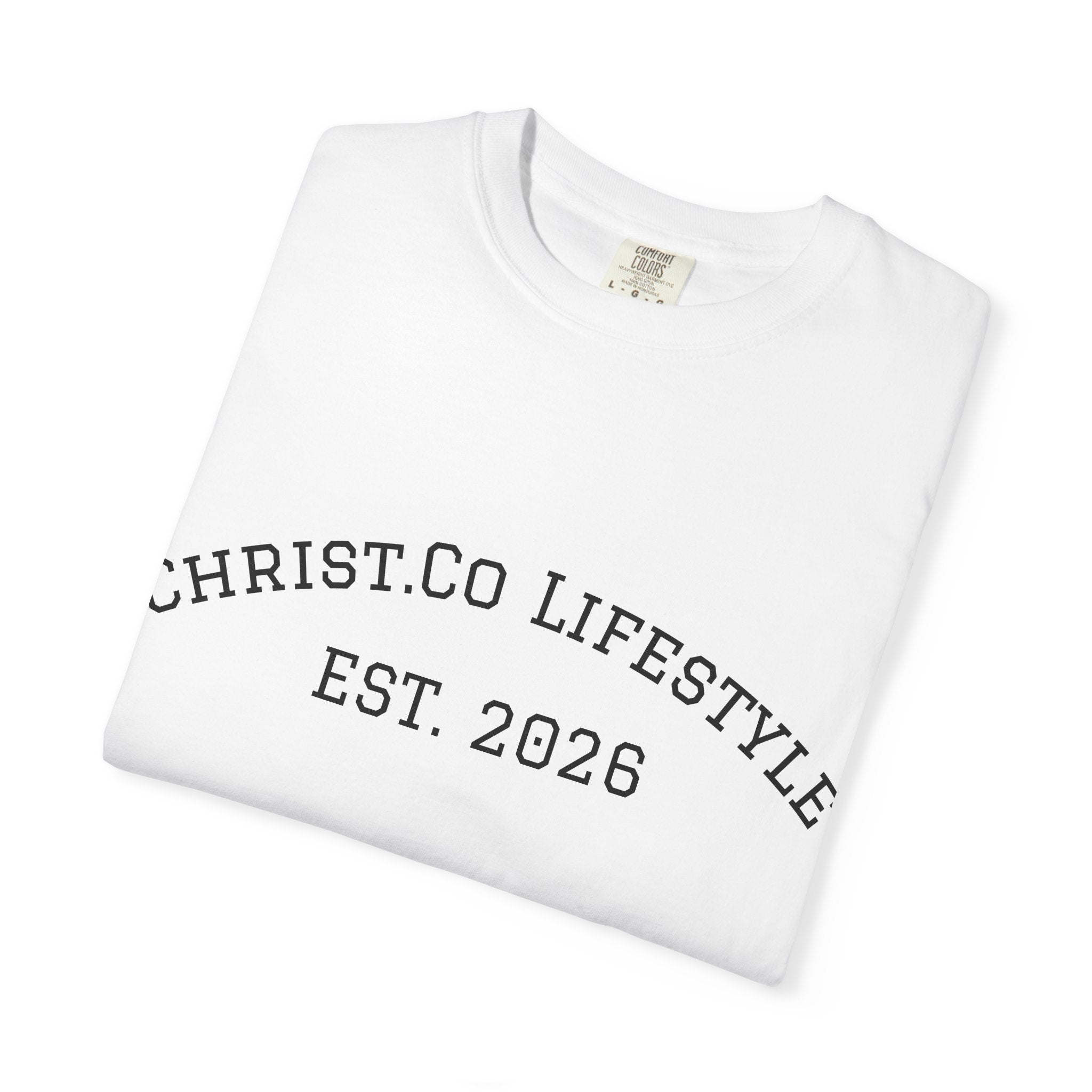 Christ.Co Lifestyle T-Shirt — "Our mission:" Christian Graphic Tee (Est. 2026)