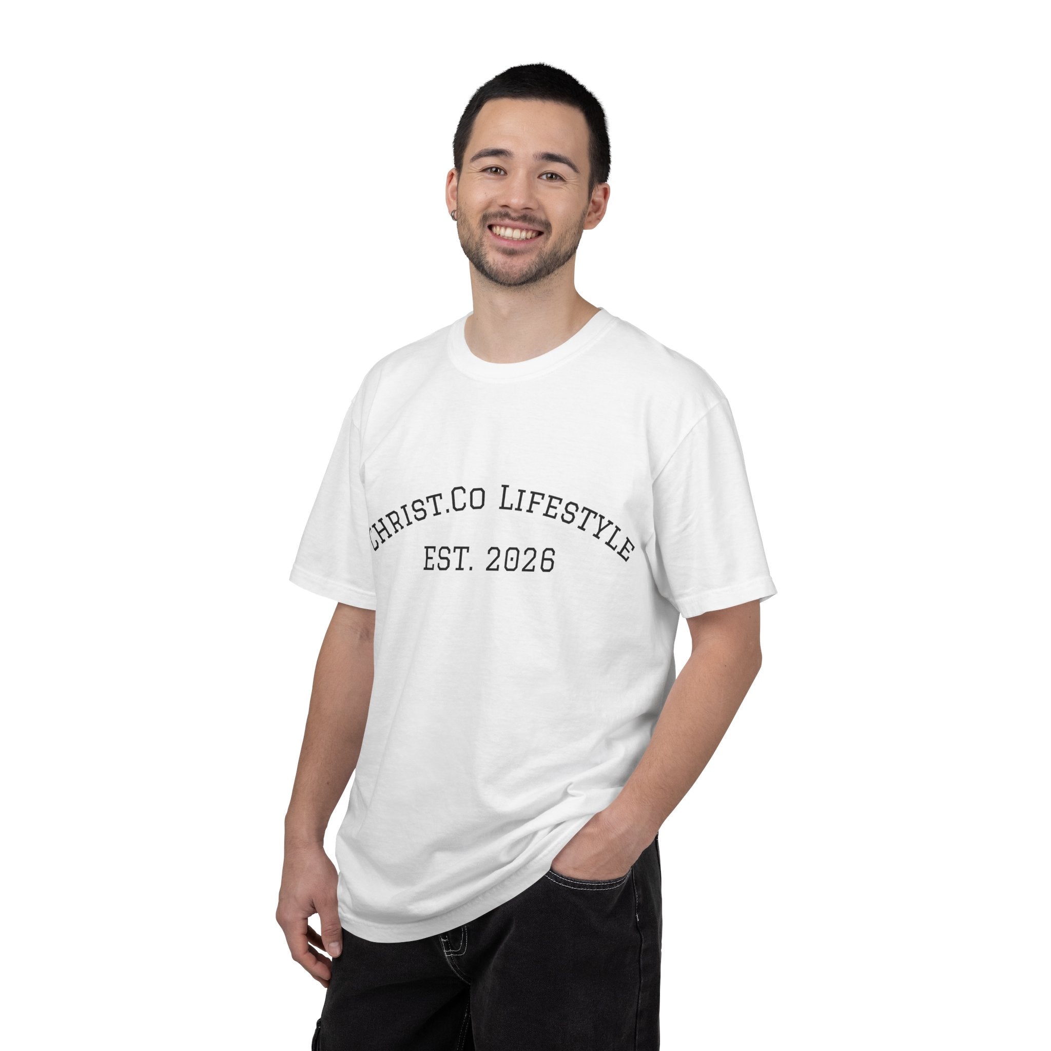 Christ.Co Lifestyle T-Shirt — "Our mission:" Christian Graphic Tee (Est. 2026)