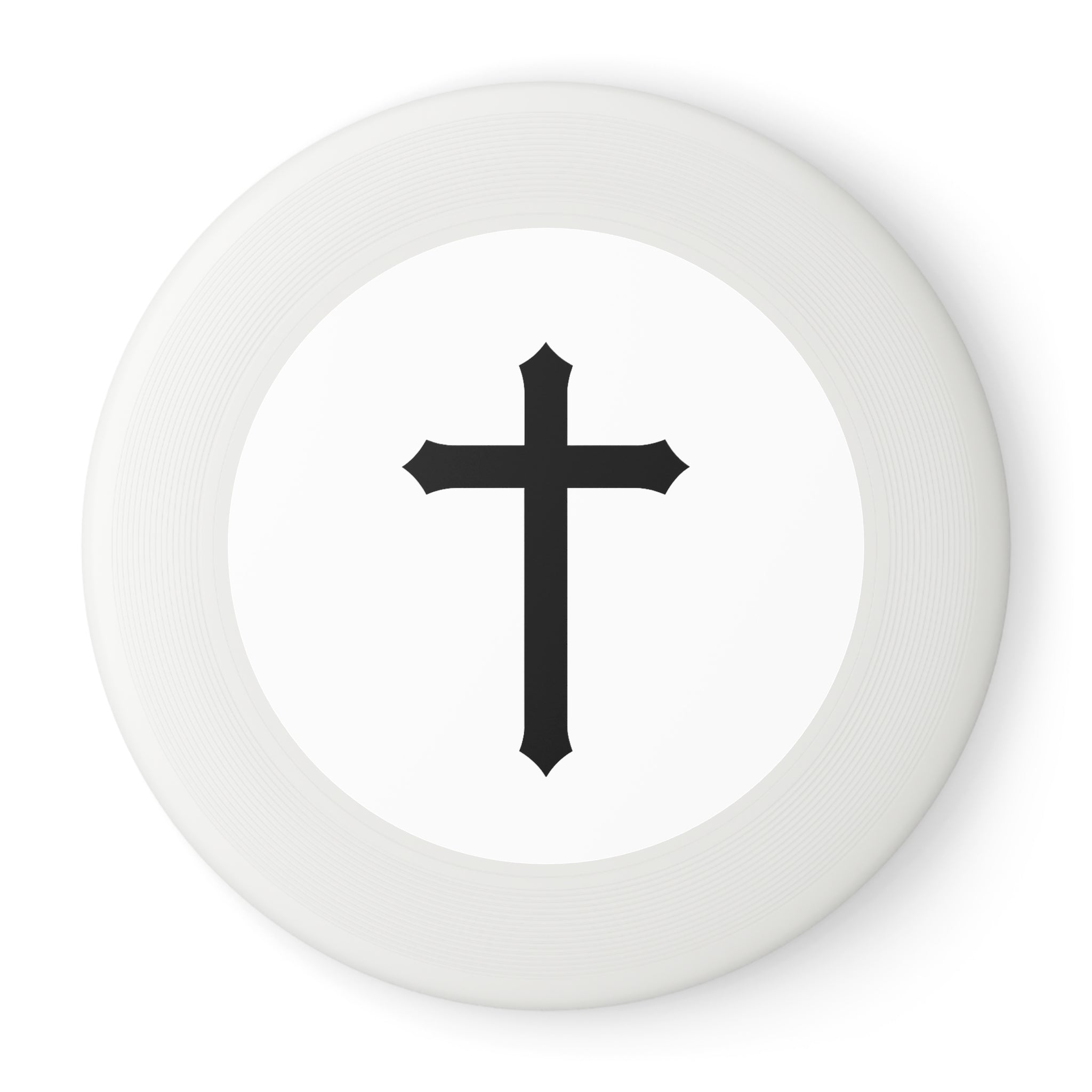 Frisbee — Black Cross Disc | Christian Outdoor Toss Toy