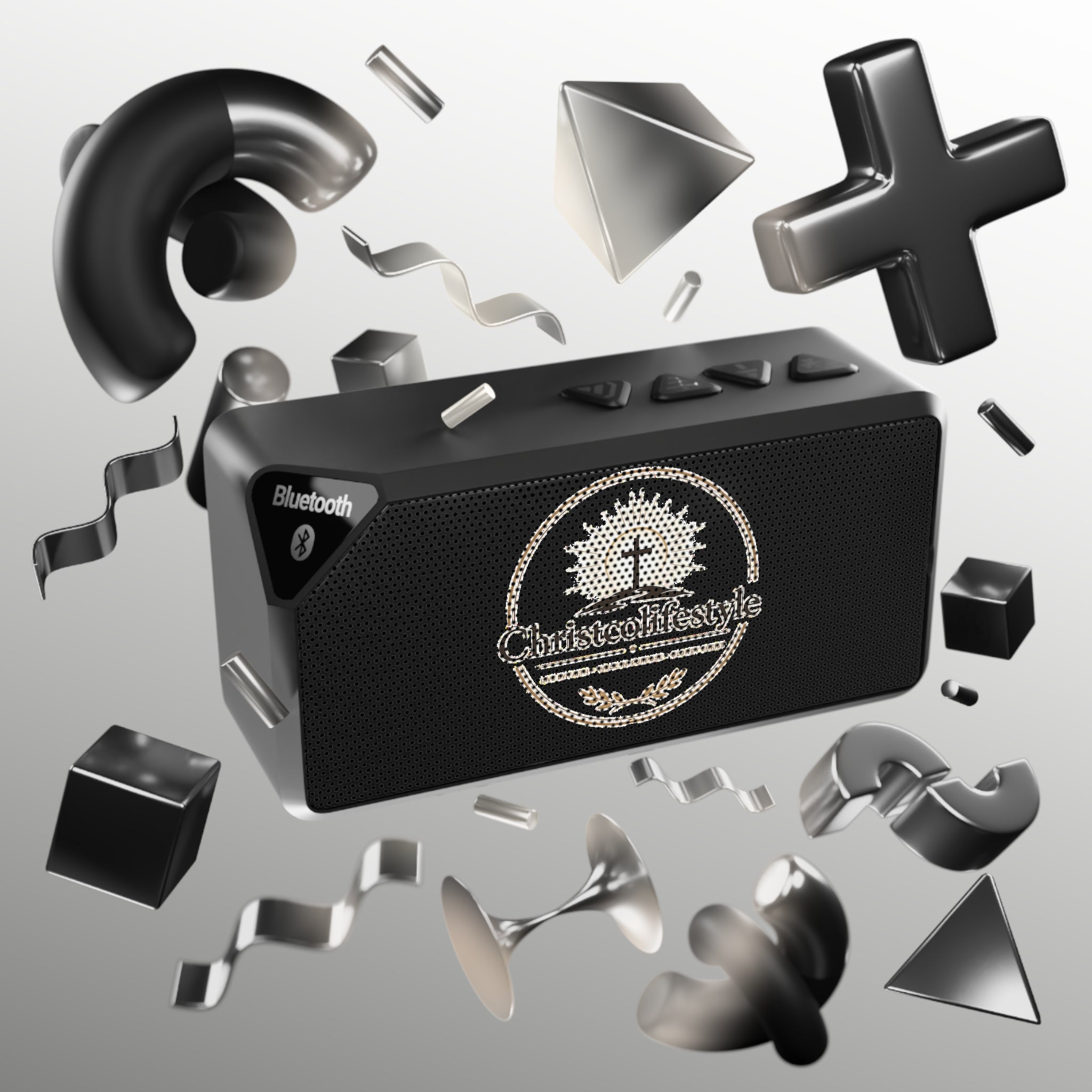 Bluetooth Speaker — Retro Crest Logo Portable Speaker