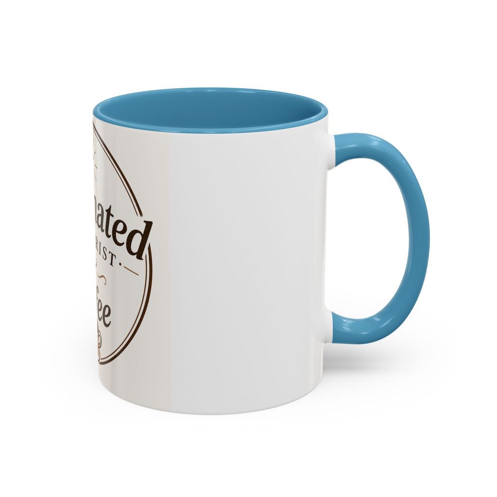 Caffennated by Christ & Coffee Accent Mug — Faith‑Filled Coffee Gift (11/15oz)