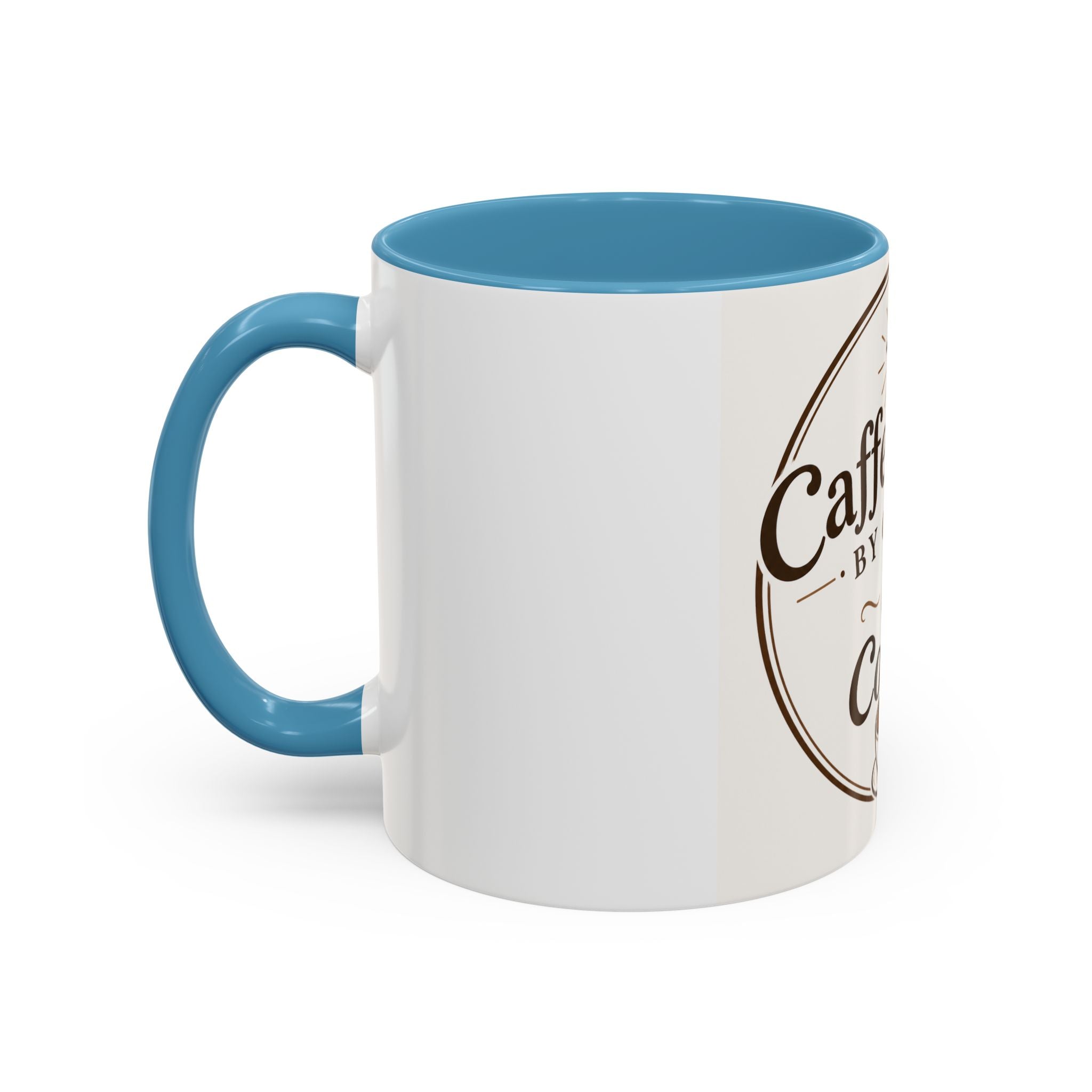 Caffennated by Christ & Coffee Accent Mug — Faith‑Filled Coffee Gift (11/15oz)