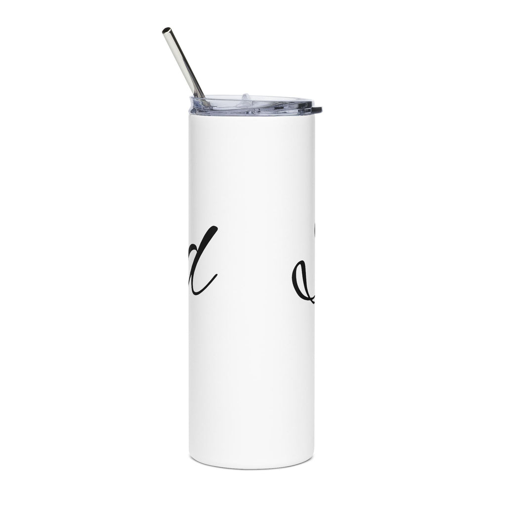 20oz Stainless Steel Tumbler — Elegant Script 'Saved' Travel Cup