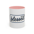 Blessed Coffee Mug — Script "blessed" Accent Ceramic Mug (11oz & 15oz)