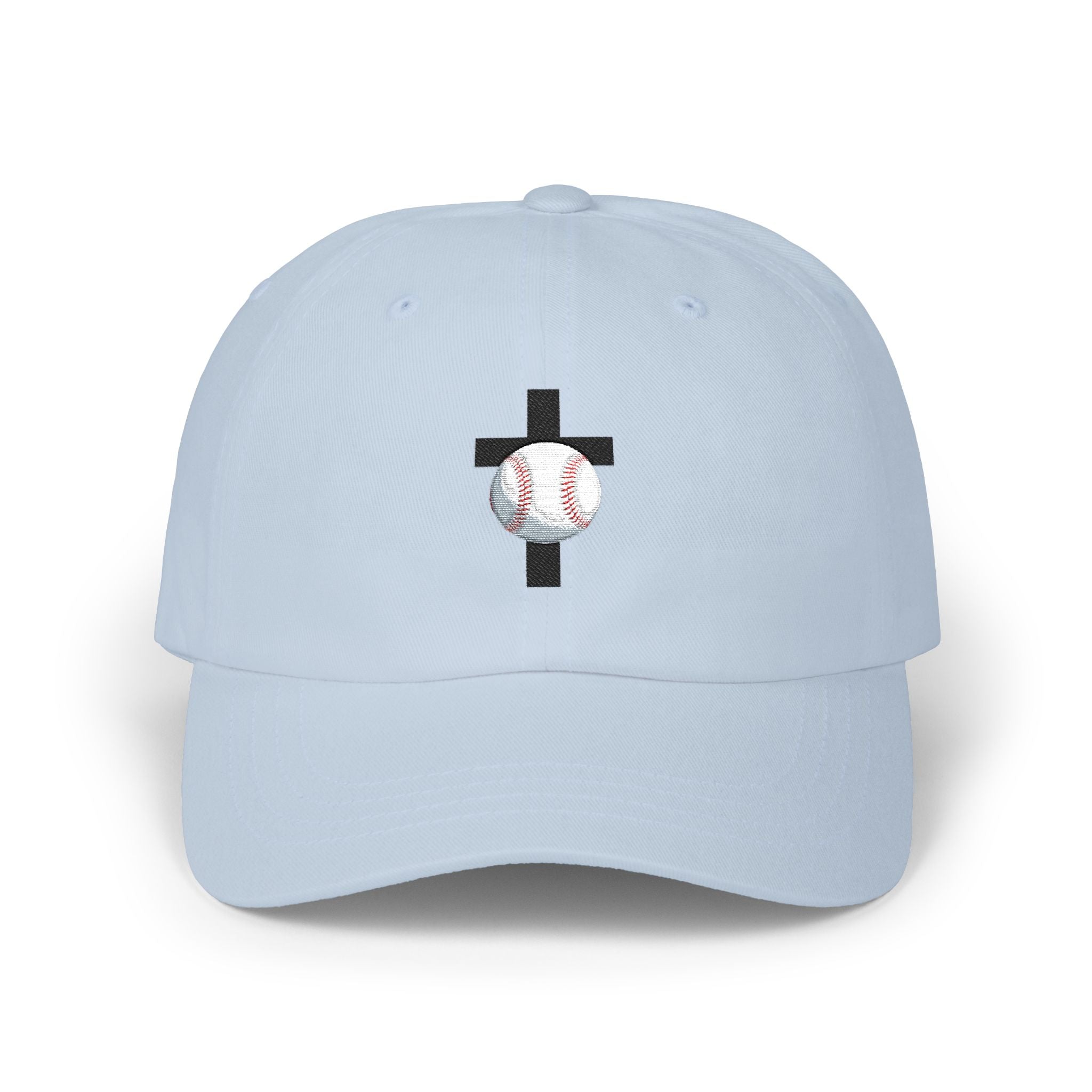Baseball Cross Dad Cap - Embroidered Faith & Sports Ball Cap