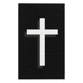 Cross Rally Towel — Black Christian Devotional 11x18 Sports Towel