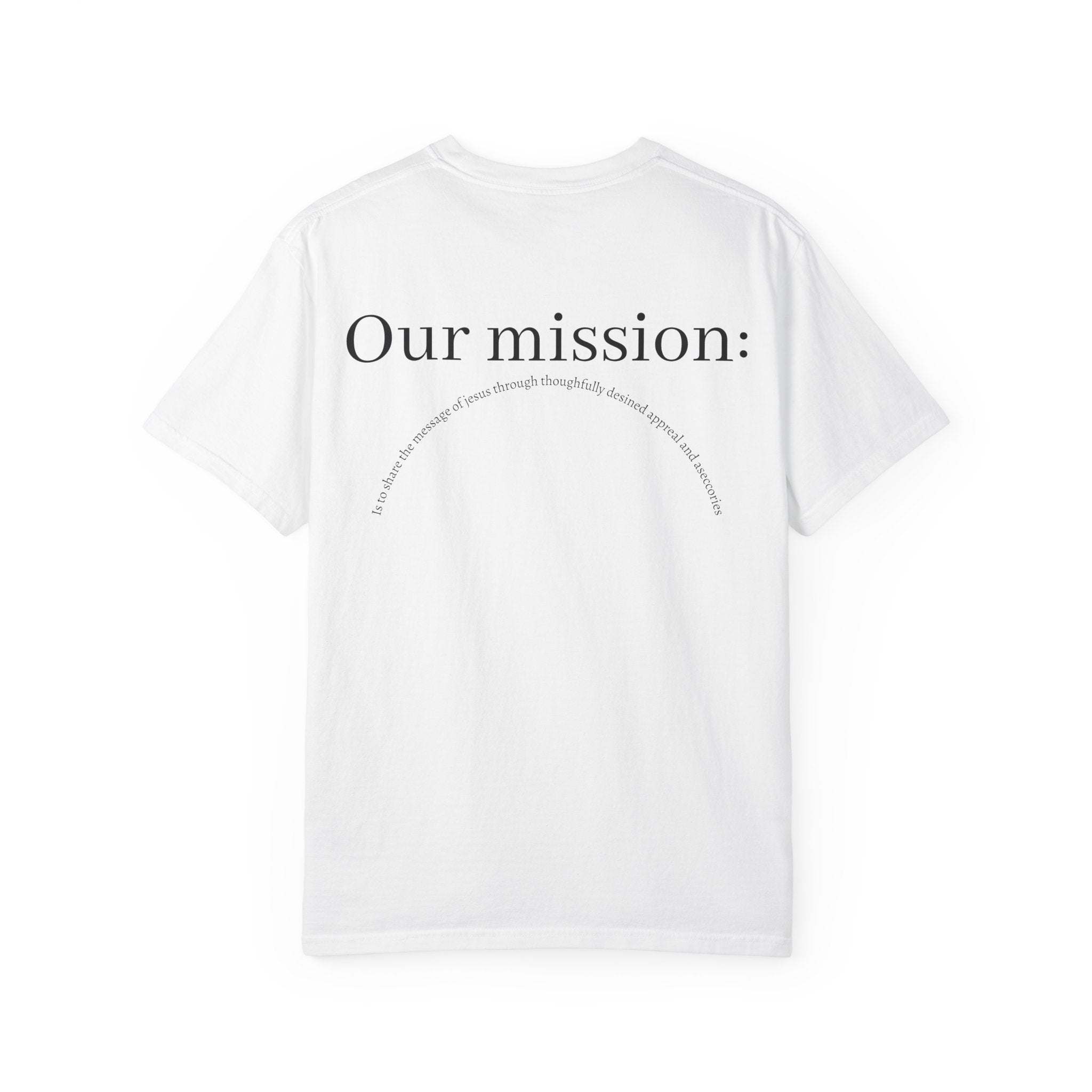 Christ.Co Lifestyle T-Shirt — "Our mission:" Christian Graphic Tee (Est. 2026)
