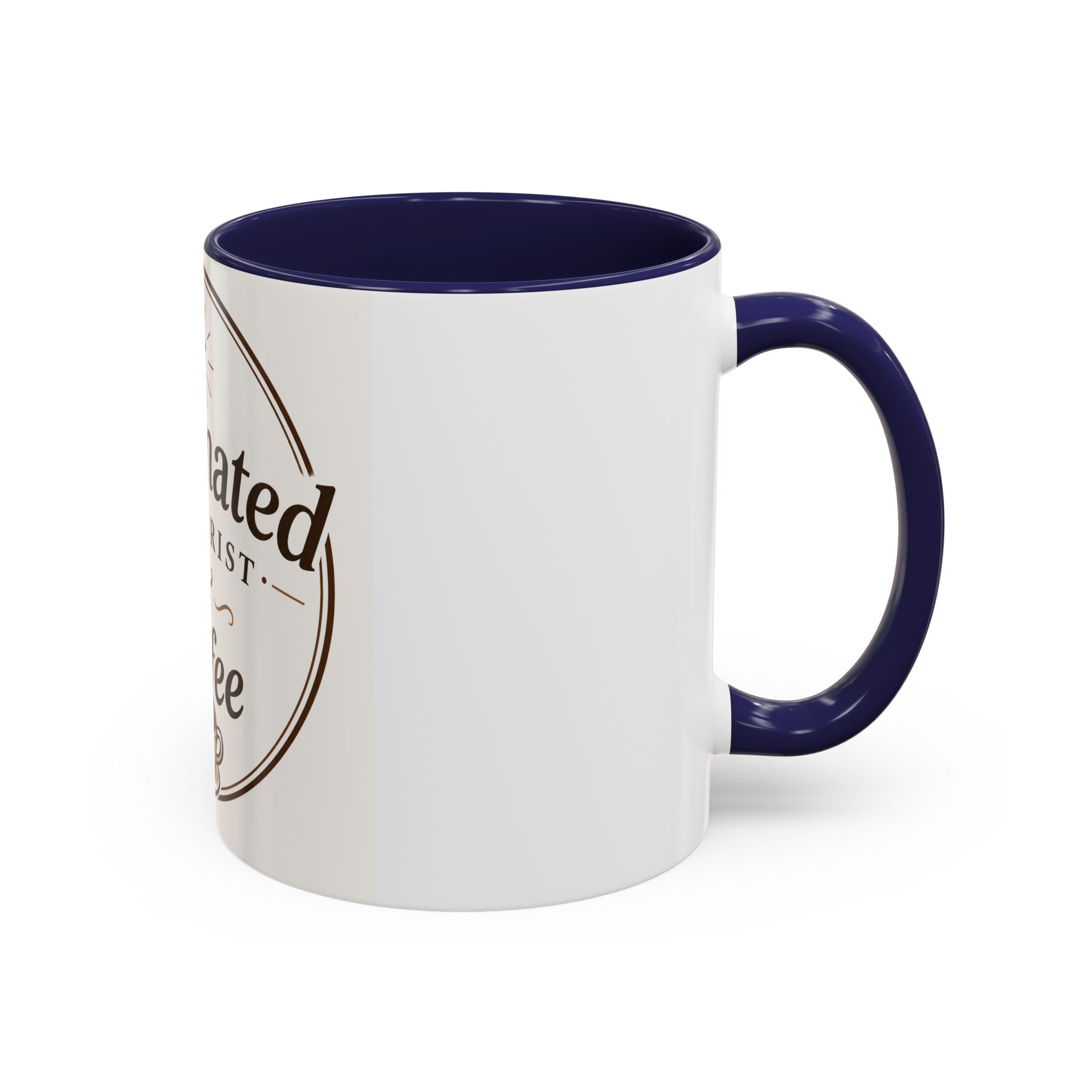 Caffennated by Christ & Coffee Accent Mug — Faith‑Filled Coffee Gift (11/15oz)