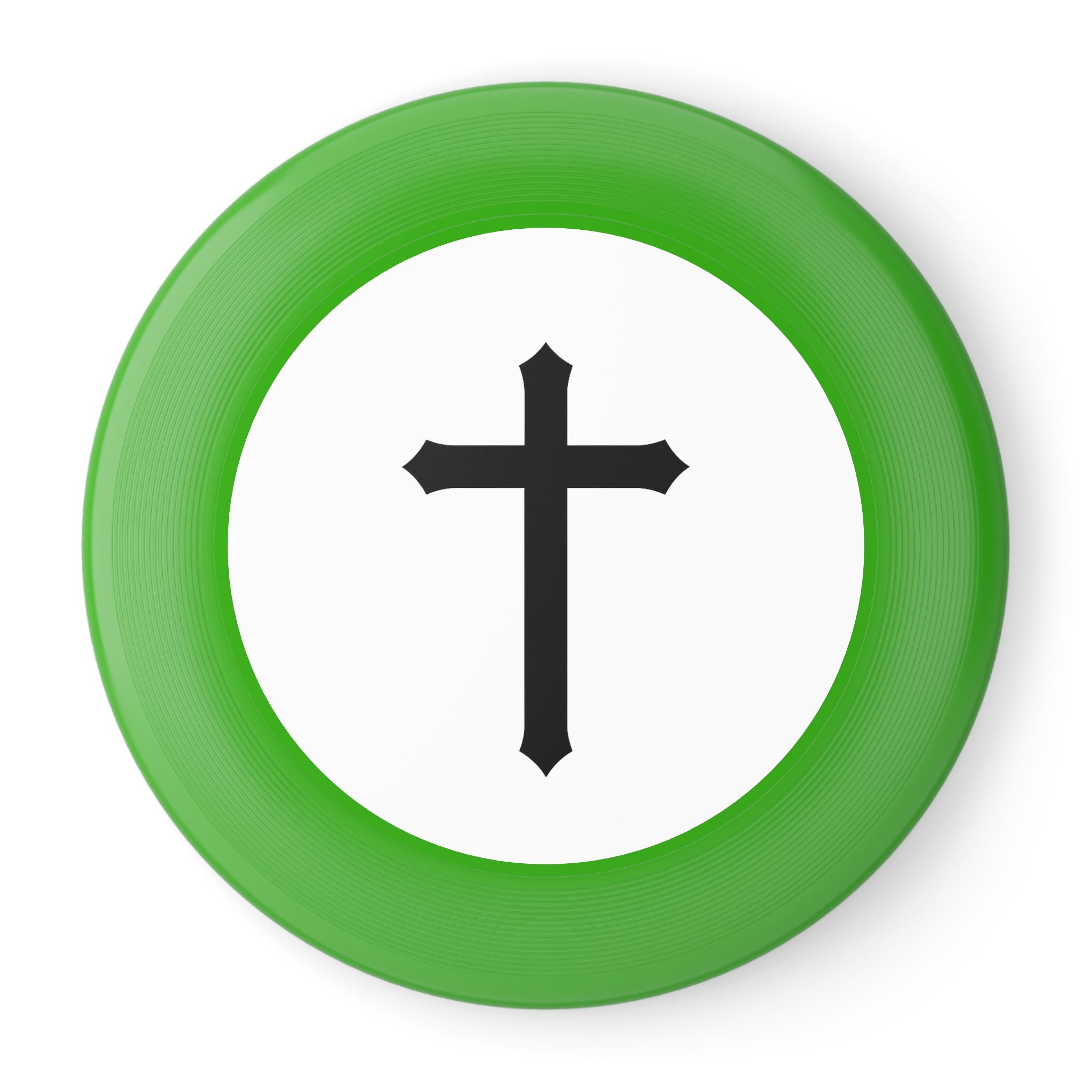 Frisbee — Black Cross Disc | Christian Outdoor Toss Toy