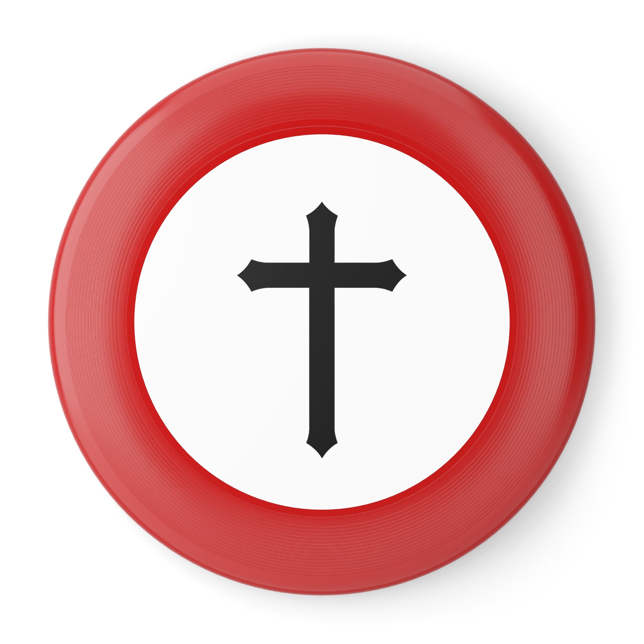 Frisbee — Black Cross Disc | Christian Outdoor Toss Toy