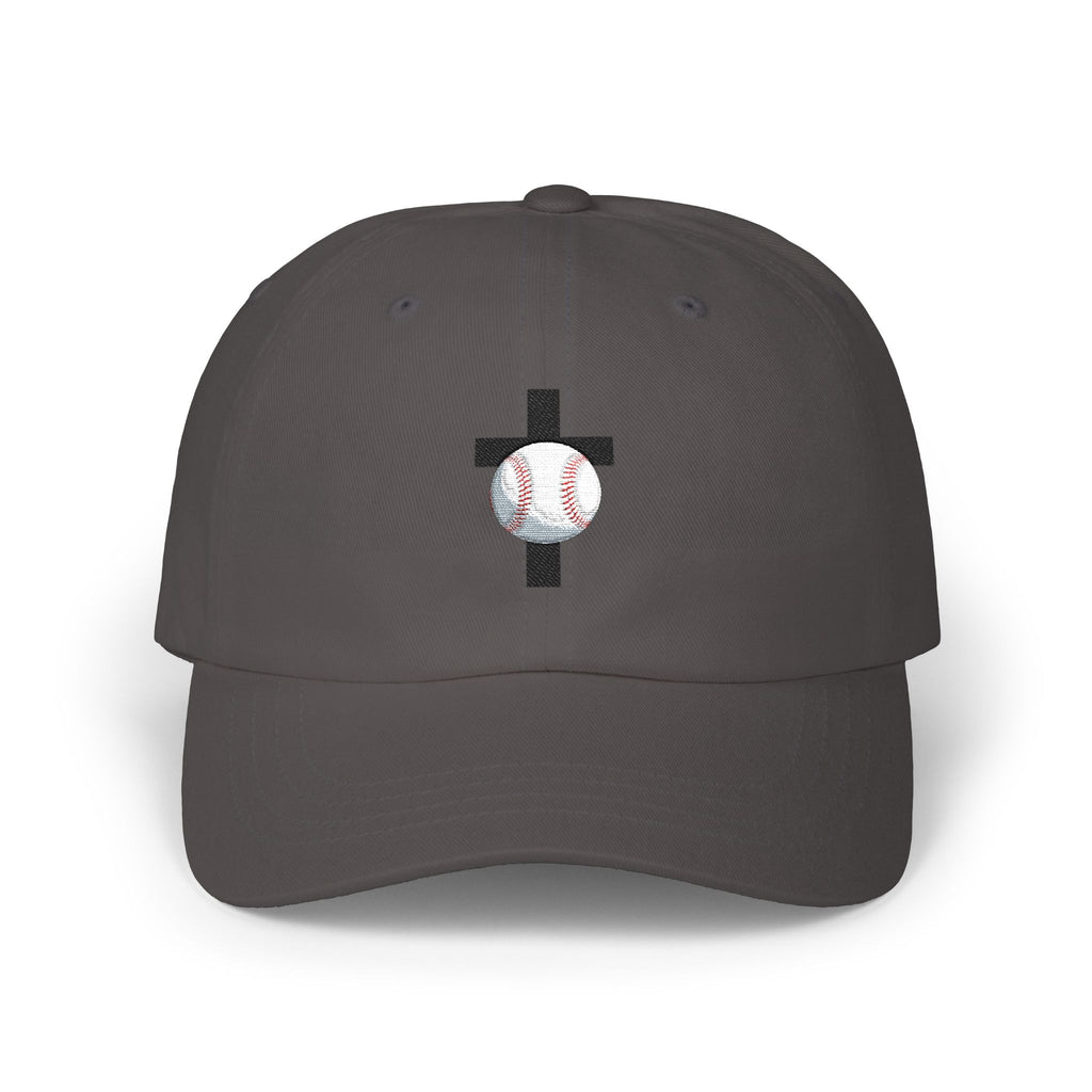 Baseball Cross Dad Cap - Embroidered Faith & Sports Ball Cap